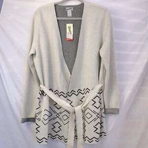 Duluth Trading Company Women’s Nonstop Convertible Sweater Cardi-Wrap Size L